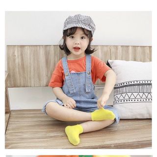 Tất vớ cổ ngắn màu sắc trơn cho trẻ em bé trai bé gái 1 2 3 4 5 6 7 8 9 10 11 12 tuổi