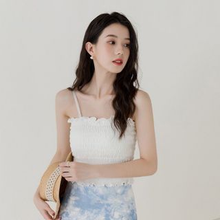ÁO BRA 2 DÂY NỮ NHÚN DÁNG LỬNG CROPTOP TRẺ TRUNG SIÊU ĐẸP 2088