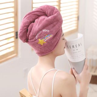 Khăn Quấn Tóc Bằng Sợi Micro Siêu Thấm Hút Nước Tiện Dụng