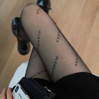 Quần tất vớ lụa mỏng siêu dai in chữ quyến rũ thời trang cho nữ
