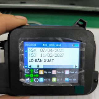Máy In Date Cầm tay Mini 150V (Có Mực), Tiếng Việt, Cảm ứng, In Nsx Hsd, Logo, Mã QR, Mã Vạch