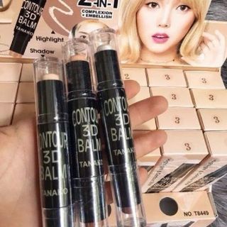 Bút Che Khuyết Điểm Và Tạo Khối 2 Đầu Tanako một đầu là phấn vẽ khối khuôn mặt giúp bạn có được khuôn mặt đẹp hơn.