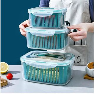 SET 5 HỘP ĐỰNG ĐỒ TỦ LẠNH ĐA NĂNG 2 LỚP