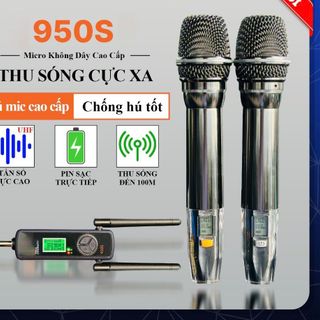 Micro JBL Cao Cấp 950S - Micro Karaoke Không Dây Đa Năng Sử Dụng Cho Tất Loại Loa Kéo, Vang, Amply Thiết Kế Mới Lạ Siêu Đẹp Bắt Sóng Xa Đến 100M Bảo Hành 12 Tháng giá sỉ