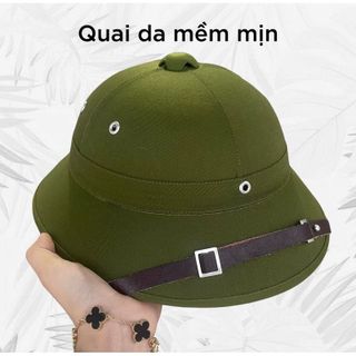 Mũ Cối Tàu Đỏ, Form Giống Mũ Cối Tàu Xưa,( Tặng Sao Mũ ) Cốt Giấy Ép Cao Cấp, Độ Cứng Cao, Êm Nhẹ Bền Đẹp.