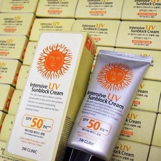 Kem Chống Nắng 3W Clinic Intensive UV Sunblock Cream SPF 50++ PA+++ 70ml giá sỉ