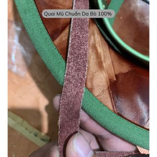 Mũ Cối Truyền Thống Bao Đập ( Tặng Kèm Sao Mũ ) , Cốt Phíp Xịn, Quai Da Bò, Vải Bọc gabadin chống nước bền đẹp chắc chắn
