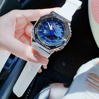 ĐỒNG HỒ NAM NỮ CAO CẤP G SKOCK DÂY CAO SU NIỀNG THÉP MẶT BÁT GIÁC
