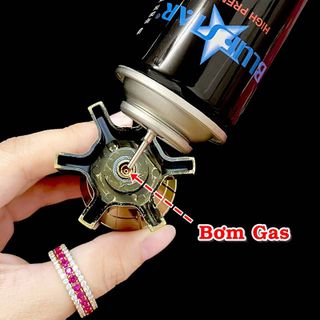 BẬT LỬA KHÈ HÌNH TRÁI BOM NGUYÊN TỬ XOAY – XÀI GAS
