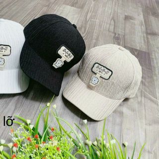Nón lưỡi trai trẻ em đủ mẫu hình chữ nhật có con chuột CQ