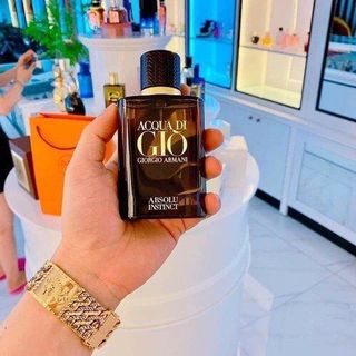 NƯỚC HOA NAM AC QUA DI G IÒ GIO RGIO AR MANI AB SOLU INS bTINCT EDP 75ML CỦA Ý ( giò vằn ) Hiện đại , Mạnh mẽ , Nam tính