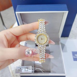ĐỒNG HỒ NỮ CHÍNH HÃNG FUNMEI F00 FULL ĐÁ PHA LÊ ĐI KÈM TEM KÍCH HOẠT ĐIỆN TỬ BẢO HÀNH CHÍNH HÃNG