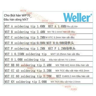Đầu Hàn Mỏ Hàn Mxt  Weller Weile Thích Ứng Với Trạm Hàn Wsd71 Mỏ Hàn Điện Wp70 - LHO.9.2.2.8.sáu.1.9.9.5 giá sỉ