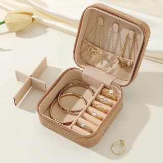 Hộp đựng đồ trang sức nút chai, Hộp đựng bông tai di động cổ điển, Quà tặng Hoa Bohemia Retro Vòng cổ Hộp đựng du lịch