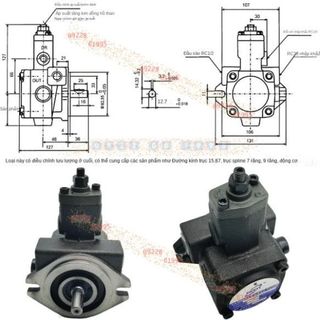 Swett Swett Thủy Lực VP-20-FA3 Biến Cánh Bơm Dầu VP-15/30/40/12-Fa2 XH D - LH .O8.98.O66.483