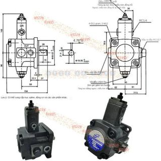 Swett Swett Thủy Lực VP-20-FA3 Biến Cánh Bơm Dầu VP-15/30/40/12-Fa2 XH D - LH .O8.98.O66.483