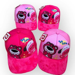 Nón lưỡi trai trẻ em đủ mẫu in hình gấu dâu CQ