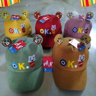 Mũ lưỡi trai trẻ em đủ mẫu chữ ok. CQ