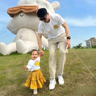Áo thun gia đình hoạ tiết dễ thương