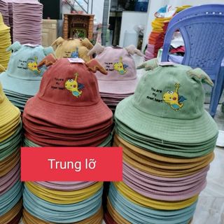 Mũ bucket trẻ em đủ mẫu có lá sen CQ