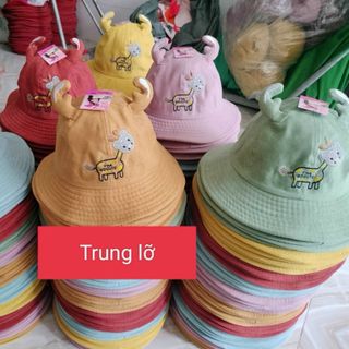 Mũ bucket trẻ em đủ mẫu có lá sen CQ