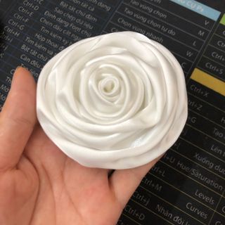Hoa hồng cuộn cài áo 5cm, 7cm sẵn ghim