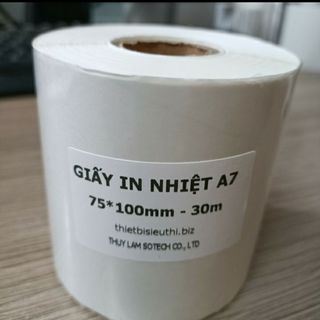Giấy in nhiệt loại 75×100 cuộn 300/tờ