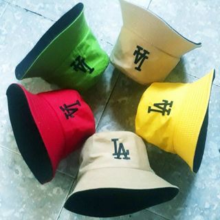 Mũ bucket đủ mẫu hai mặt thêu chữ NV