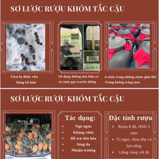 Nước khóm lên men dung tích 250ml - khóm Tắc Cậu Kiên Giang - Thức uống giải khát mùa hè