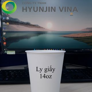 Ly Giấy 14oz (420ml) Trắng Không In Dùng Cho Đồ Uống Nóng