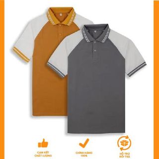 Áo POLO BASICPLUS vải CVC cao cấp Siêu dày dặn, thoáng khí, bền màu và đứng form A02-258