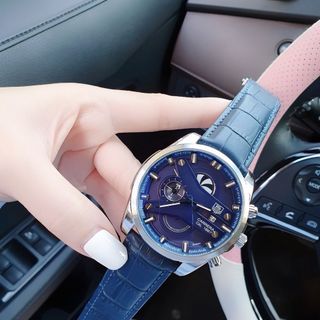 ĐỒNG HỒ NAM DA TRUNG CẤP TA.G HE.UER DÂY DA MẶT TRÒN TO SIZE 47mm 1