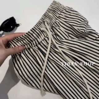 Quần suông nữ kẻ sọc dáng suông