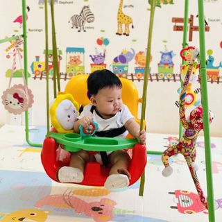 Xích Đu Cho Bé JUMPER KIDS KG102 Bộ Cao Cấp Có Thêm Chân Ngang Xích Đu Trong Nhà Cho Trẻ Em