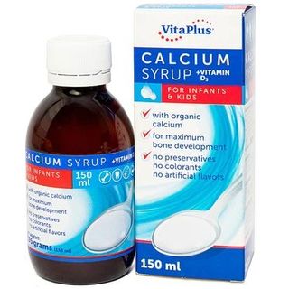 Siro Calcium + Vitamin D3 Vita Plus hỗ trợ hệ xương, răng phát triển (150ml) giá sỉ