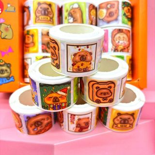 LỐC 15 CUỘN STICKER CAPYBARA