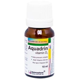 Dung dịch Aquadrin Balancepharm bổ sung vitamin D3 ngăn ngừa còi xương (10ml) giá sỉ