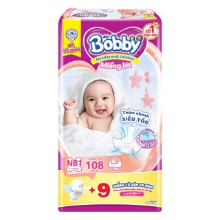 Miếng lót Bobby Newborn 1 - 108 (Dưới 1 tháng tuổi) giá sỉ