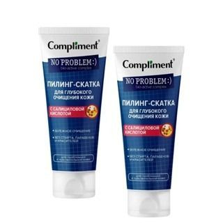 Tẩy da chết mặt dạng kì Compliment No Problem Peeling Roll sạch sâu ngừa mụn 80ml