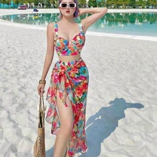 Đồ bơi set voan in , bikini đẹp