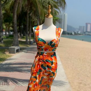 Đồ bơi set voan in , bikini đẹp