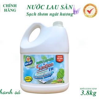 Nước lau sàn Saigon TH 3,8kg hương Chanh Sả
