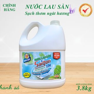 Nước lau sàn Saigon TH 3,8kg hương Chanh Sả