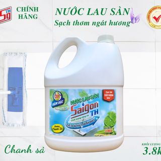 Nước lau sàn Saigon TH 3,8kg hương Chanh Sả giá sỉ