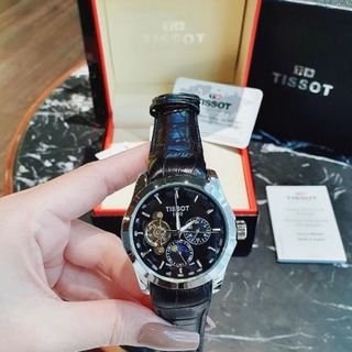 ĐỒNG HỒ NAM TRUNG CẤP TISOỌT MÁY CƠ DÂY DA ĐÁY KÍNH