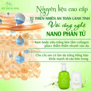 Kem Dưỡng Trắng Da Body Nhanh Body Siêu Trắng Kén Tằm Collagen Plus