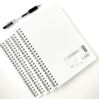 SỔ LÒ XO A5 PP KẺ NGANG KẺ CARO