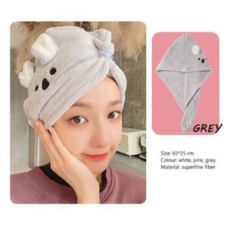 KHĂN QUẤN KHÔ TÓC HÌNH THÚ CUTE - SILVER