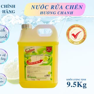 Nước rửa chén Saigon TH 9,5kg hương Chanh