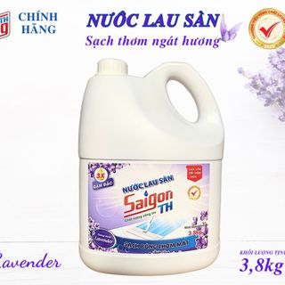 Nước lau sàn Saigon TH 3,8kg hương thơm Lavender